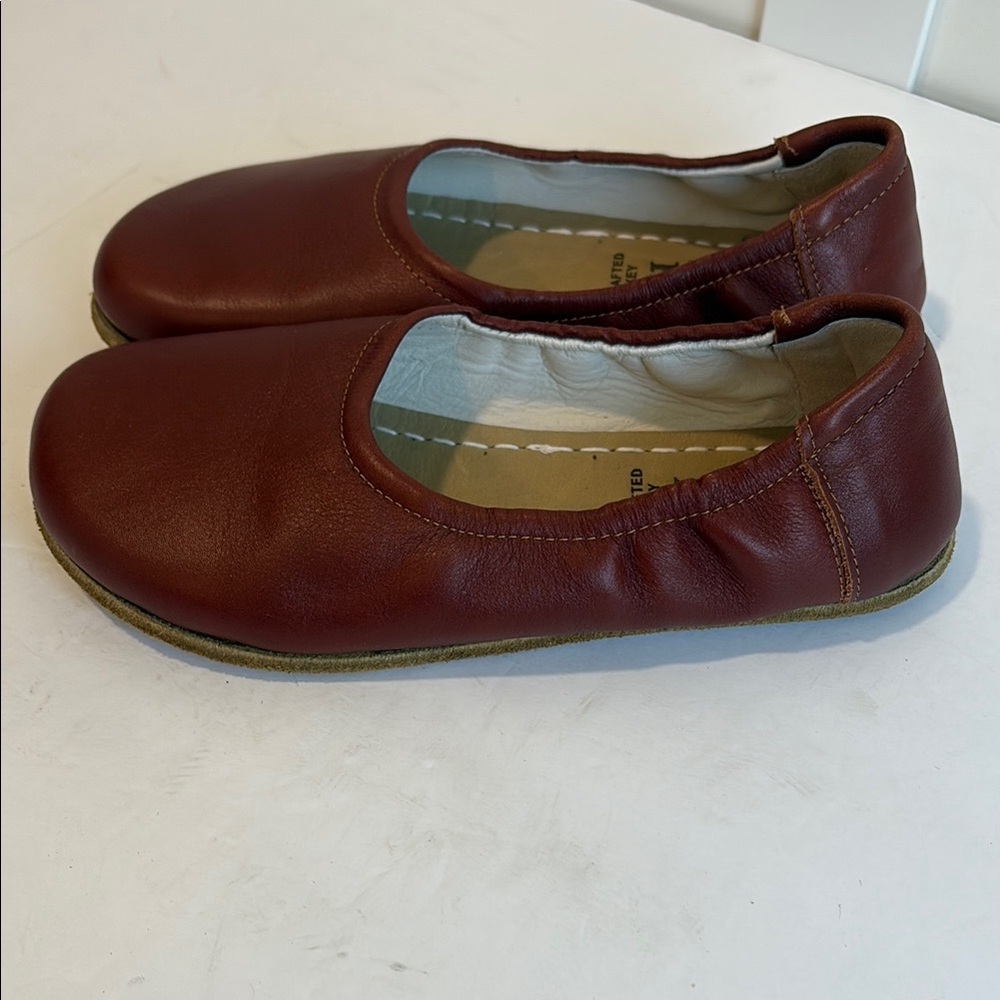 Brown Leather Flats